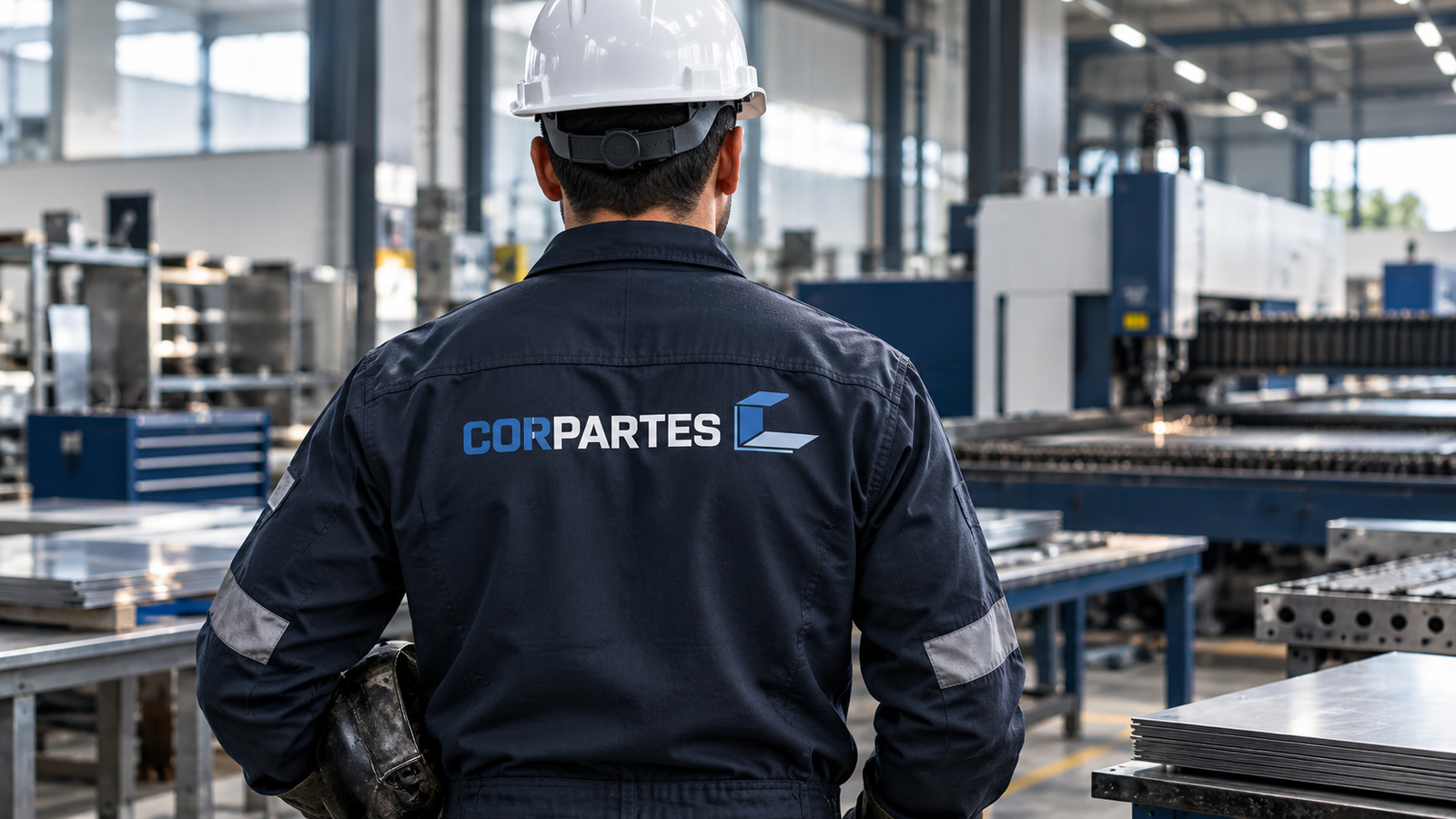 Operario Corpartes en taller industrial